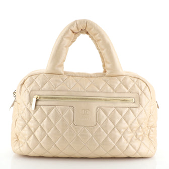 Coco Cocoon Bowling Bag Quilted Lambskin Large