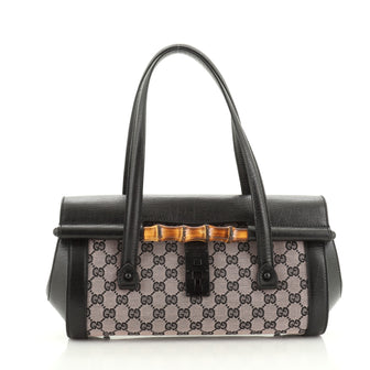Gucci Bamboo Bullet Bag GG Canvas Medium