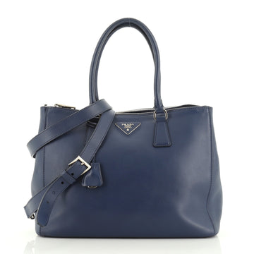 Prada Double Zip Convertible Tote Soft Calfskin Medium