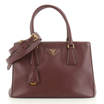 Prada Double Zip Lux Tote Saffiano Leather Small