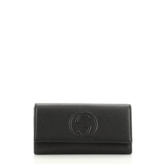 Gucci Soho Continental Wallet Leather 
