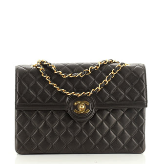 Vintage CC Chain Flap Bag Quilted Lambskin Medium