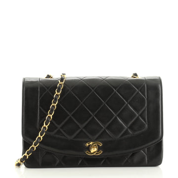 Chanel Vintage Diana Flap Bag Quilted Lambskin Medium