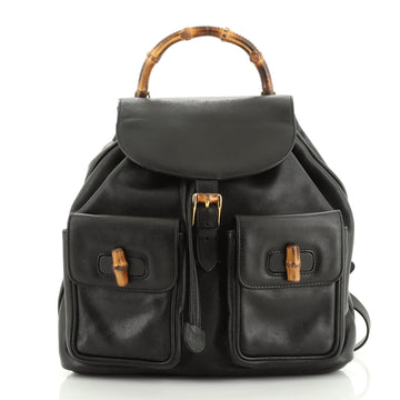 Gucci Vintage Bamboo Backpack Leather Medium