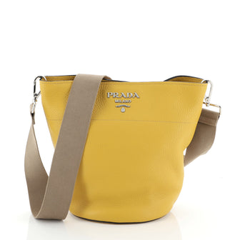 Prada Bucket Messenger Bag Vitello Daino Small