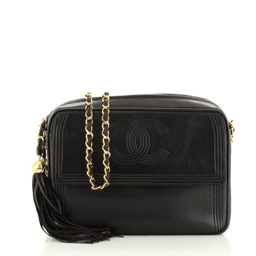 Chanel Vintage CC Tassel Camera Bag Lambskin Small