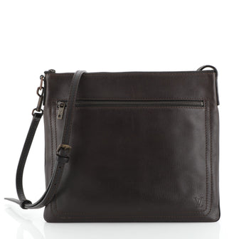 Louis Vuitton Sac Plat Crossbody Bag Utah Leather 