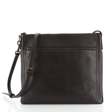 Louis Vuitton Sac Plat Crossbody Bag Utah Leather 