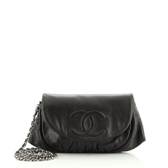 Chanel Half Moon Wallet on Chain Lambskin 