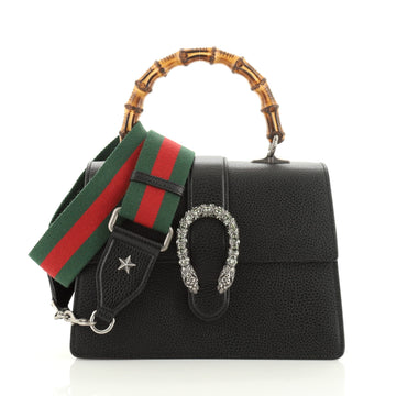 Gucci Dionysus Bamboo Top Handle Bag Leather Medium