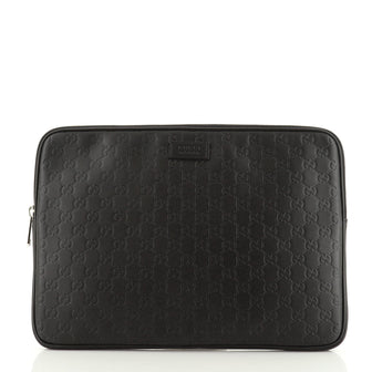 Gucci Laptop Sleeve Guccissima Leather 