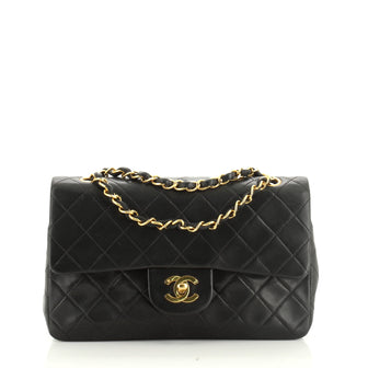Vintage Classic Double Flap Bag Quilted Lambskin Small
