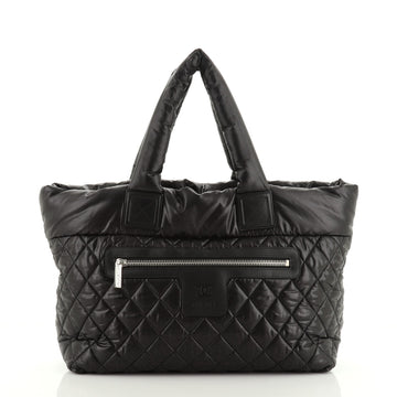 Chanel Coco Cocoon Zipped Tote Quilted Nylon Medium