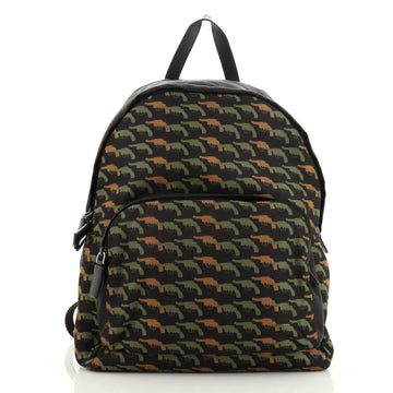 Prada Front Pocket Backpack Printed Tessuto Medium