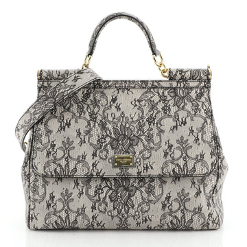 Miss Sicily Bag Printed Leather Large