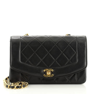 Chanel Vintage Diana Flap Bag Quilted Lambskin Small