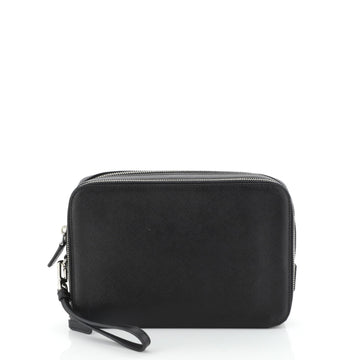 Prada Wristlet Travel Organizer Saffiano Leather 