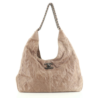 Chanel Coco Supple Hobo Quilted Calfskin Large