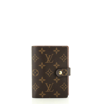 Ring Agenda Cover Monogram Canvas PM
