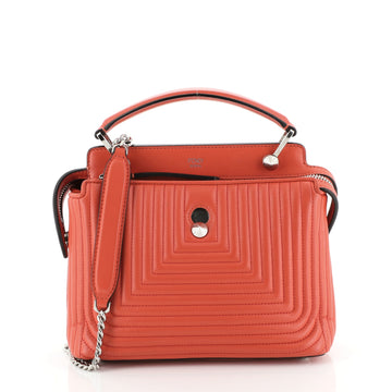 DotCom Click Top Handle Bag Quilted Leather Small