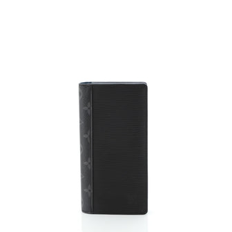 Louis Vuitton Brazza Wallet Epi Leather with Monogram Eclipse Canvas 
