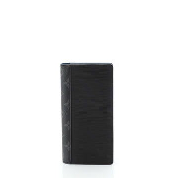 Louis Vuitton Brazza Wallet Epi Leather with Monogram Eclipse Canvas 