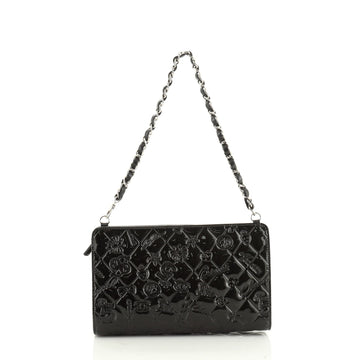 Chanel Lucky Symbols Pochette Embossed Quilted Patent 