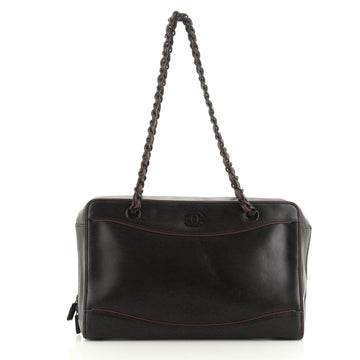 Chanel Vintage CC Camera Bag Leather Large