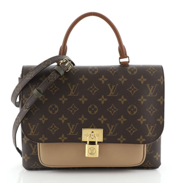 Louis Vuitton Marignan Handbag Monogram Canvas with Leather 