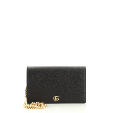 Gucci Petite GG Marmont Chain Wallet Leather Mini