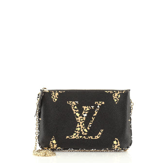 Louis Vuitton Pochette Double Zip Limited Edition Jungle Monogram Giant 