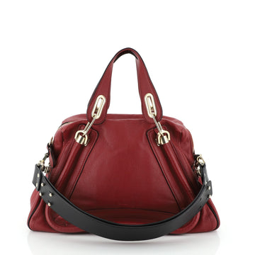 Chloe Paraty Military Top Handle Bag Leather Medium