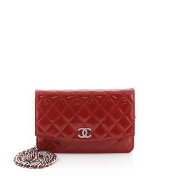 Chanel Brilliant Wallet on Chain Quilted Patent 