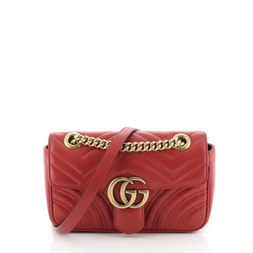 Gucci GG Marmont Flap Bag Matelasse Leather Mini