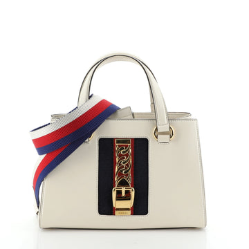Gucci Sylvie Top Handle Tote Leather Medium
