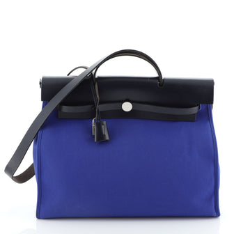 Herbag Zip Leather and Toile 39