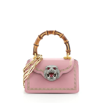 Thiara Top Handle Bag Frame Print Leather Small