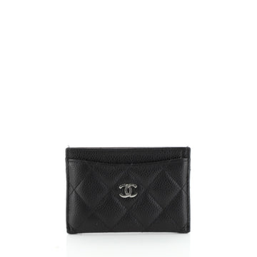 Classic Card Holder Quilted Caviar