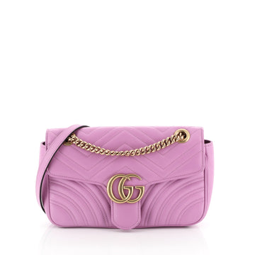 GG Marmont Flap Bag Matelasse Leather Small