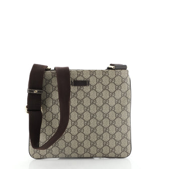 Gucci Zip Top Messenger Bag GG Coated Canvas Small
