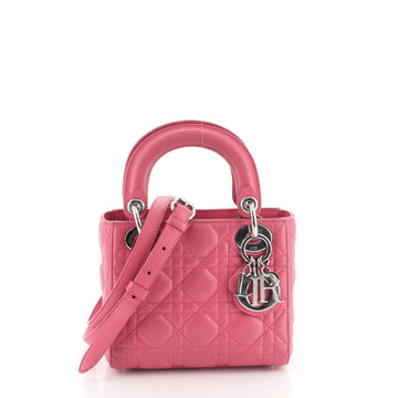 Christian Dior Lady Dior Bag Cannage Quilt Lambskin Mini