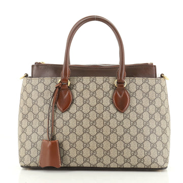 Gucci Linea A Convertible Tote GG Coated Canvas Small
