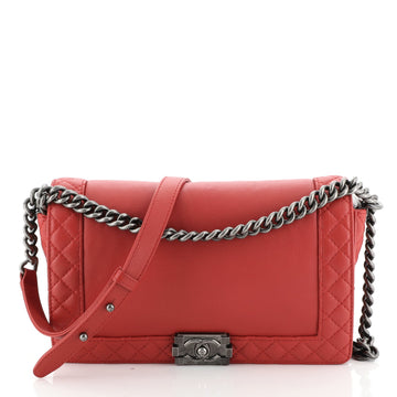 Reverso Boy Flap Bag Calfskin New Medium