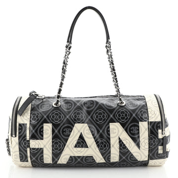 Logo Zip Duffle Printed Coated Canvas Large