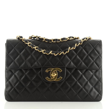 Vintage Classic Single Flap Bag Quilted Lambskin Maxi