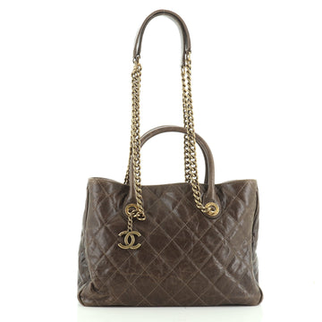 Shiva Tote Quilted Caviar Medium