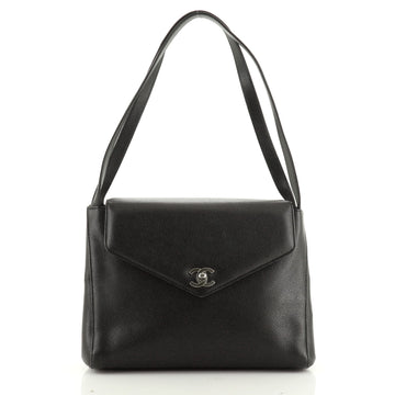 Vintage CC Flap Shoulder Bag Caviar Medium