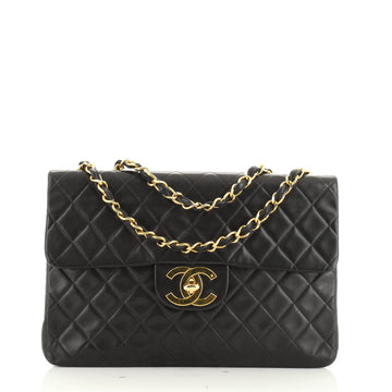Vintage Classic Single Flap Bag Quilted Lambskin Maxi