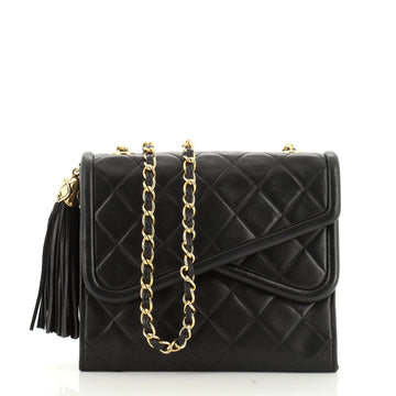 Vintage Crossover Flap Bag Quilted Lambskin Small