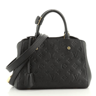 Louis Vuitton Montaigne Handbag Monogram Empreinte Leather BB